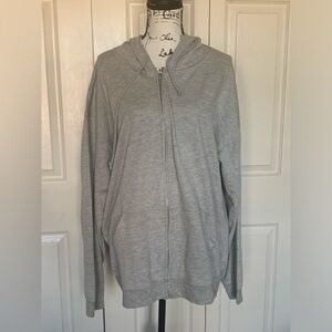 Make Market Soft Gray Zip Front Women’s Hoodie